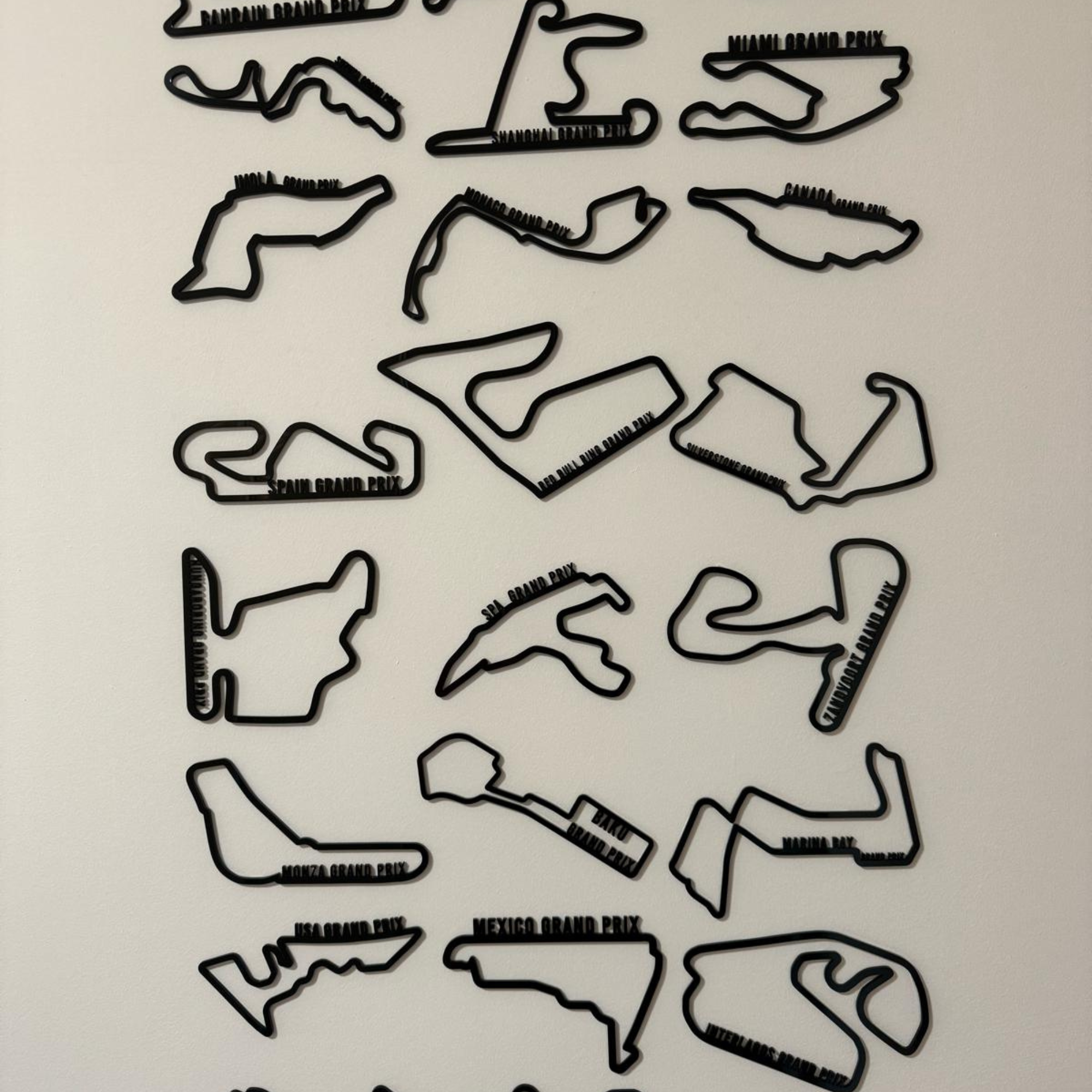 Circuito de Formula 1 em acrilico