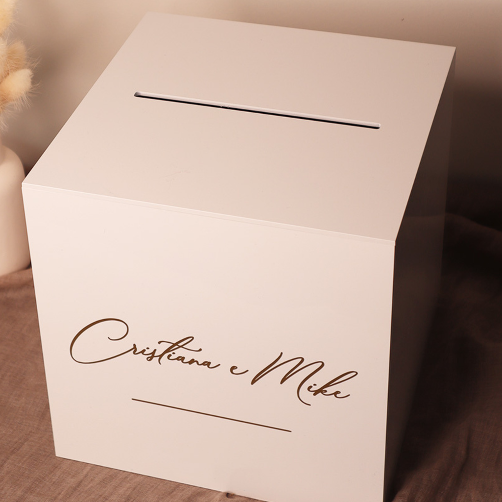 Caixa para mensagens ou envelopes em acrílico