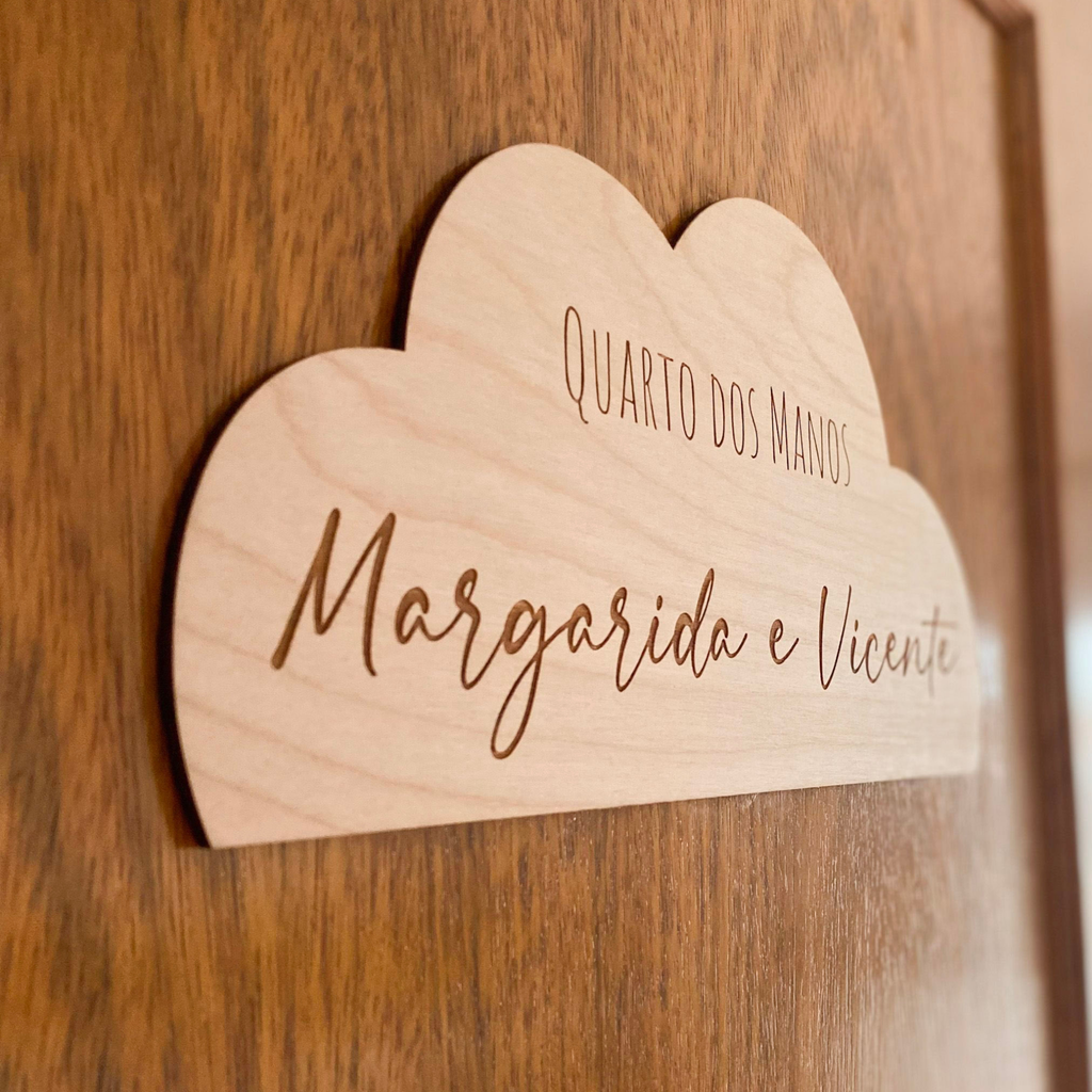 Nuvem em madeira "Quarto do/da..."